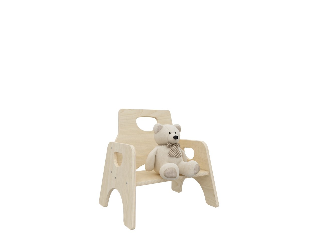 Jooyes Kids Stackable Wooden Toddler Chair H25cm - 6 Pack